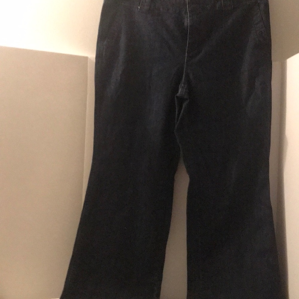 Eddie Bauer denim jeans size 14 fasten zipper side pockets faux back pockets